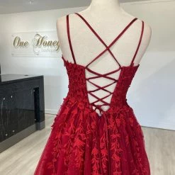 Honey Couture Made To Your Measurements Honey Couture LULU Polka Dot Beaded Tulle Applique Ballgown Formal Dress NEW ARRIVALS