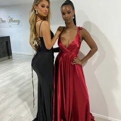 Honey Couture SOLANGE Black Corset Ruched Formal Gown Dress NEW ARRIVALS 9 Honey Couture SOLANGE Black Corset Ruched Formal Gown Dress NEW ARRIVALS