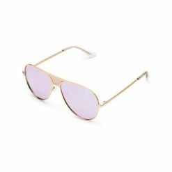 ACCESSORIES Quay Australia X Kylie Jenner ICONIC Gold & Purple Mirror Designer Sunglasses