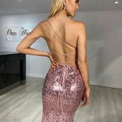 One Honey Boutique Honey Couture KALLIE Pink Sequin Ombre Corset Formal Dress NEW ARRIVALS 9 One Honey Boutique Honey Couture KALLIE Pink Sequin Ombre Corset Formal Dress NEW ARRIVALS