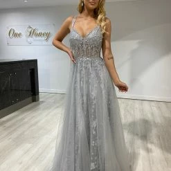 NEW ARRIVALS Honey Couture NORA Silver Tulle Glitter Corset Formal Dress 11 NEW ARRIVALS Honey Couture NORA Silver Tulle Glitter Corset Formal Dress