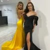 Honey Couture BELLE Black Off Shoulder Mermaid Formal Dress NEW ARRIVALS