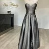 Honey Couture TORI Metallic Fabric Formal Dress NEW ARRIVALS