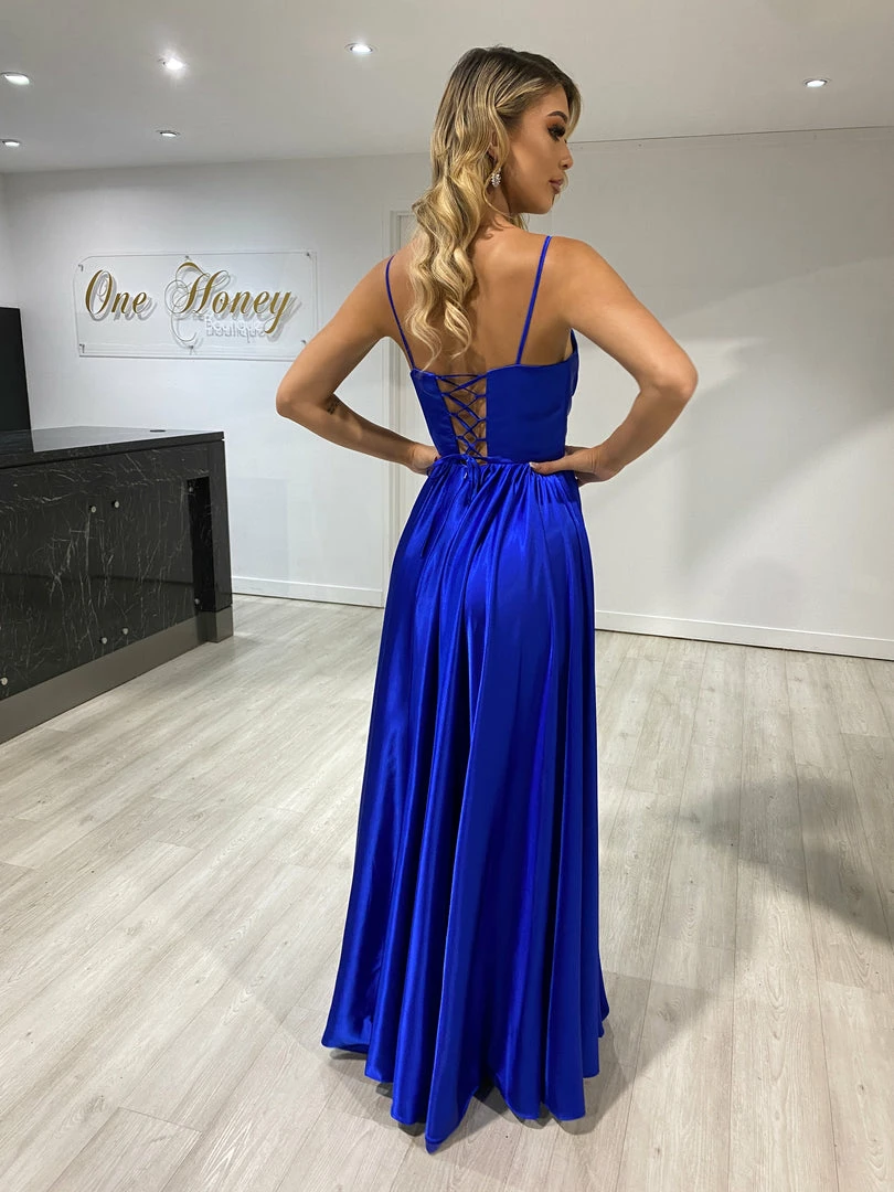 Honey Couture Made To Your Measurements Honey Couture TANAH Lace Up Back Pintuck Satin A Line Formal Dress NEW ARRIVALS 9 Honey Couture Made To Your Measurements Honey Couture TANAH Lace Up Back Pintuck Satin A Line Formal Dress NEW ARRIVALS