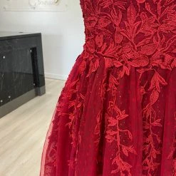 Honey Couture Made To Your Measurements Honey Couture LULU Polka Dot Beaded Tulle Applique Ballgown Formal Dress NEW ARRIVALS