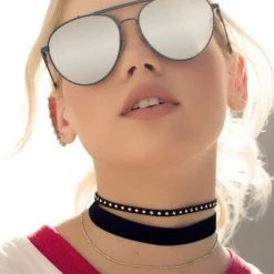 Quay Australia LICKETY SPLIT Blue Silver Designer Sunglasses ACCESSORIES