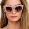 Quay Australia ECLIPSE Pink Oversize Designer Sunglasses ACCESSORIES