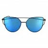 Honey Couture Sunglasses Honey Couture KOURTNEY Black & Blue Sunglasses ACCESSORIES